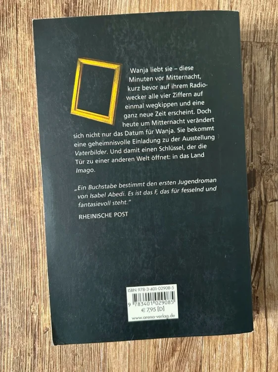 Jugendbuch "Imago" von Isabel Abedi, Softcover 2